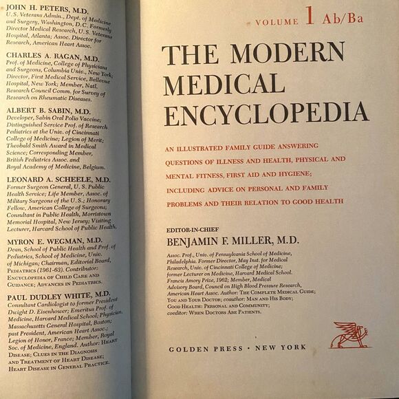 Vintage 60s The Modern Medical Encyclopedia Volumes 1-3 A B C Homeschool Decor - Picture 3 of 3